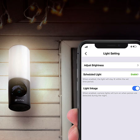 App EZVIZ control de luminosidad